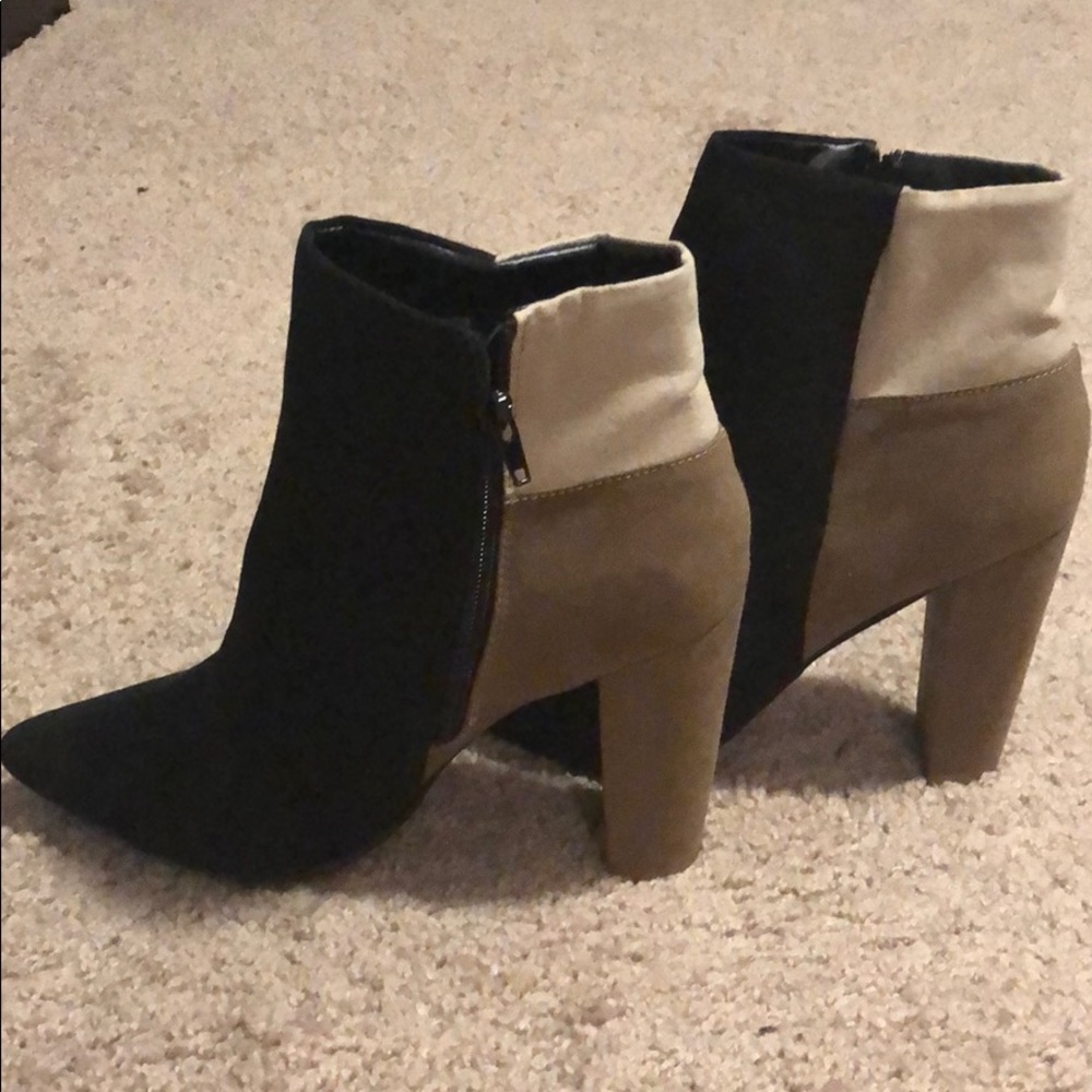 Never worn Just Fab booties